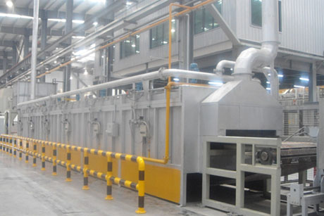 Gas tempering furnace